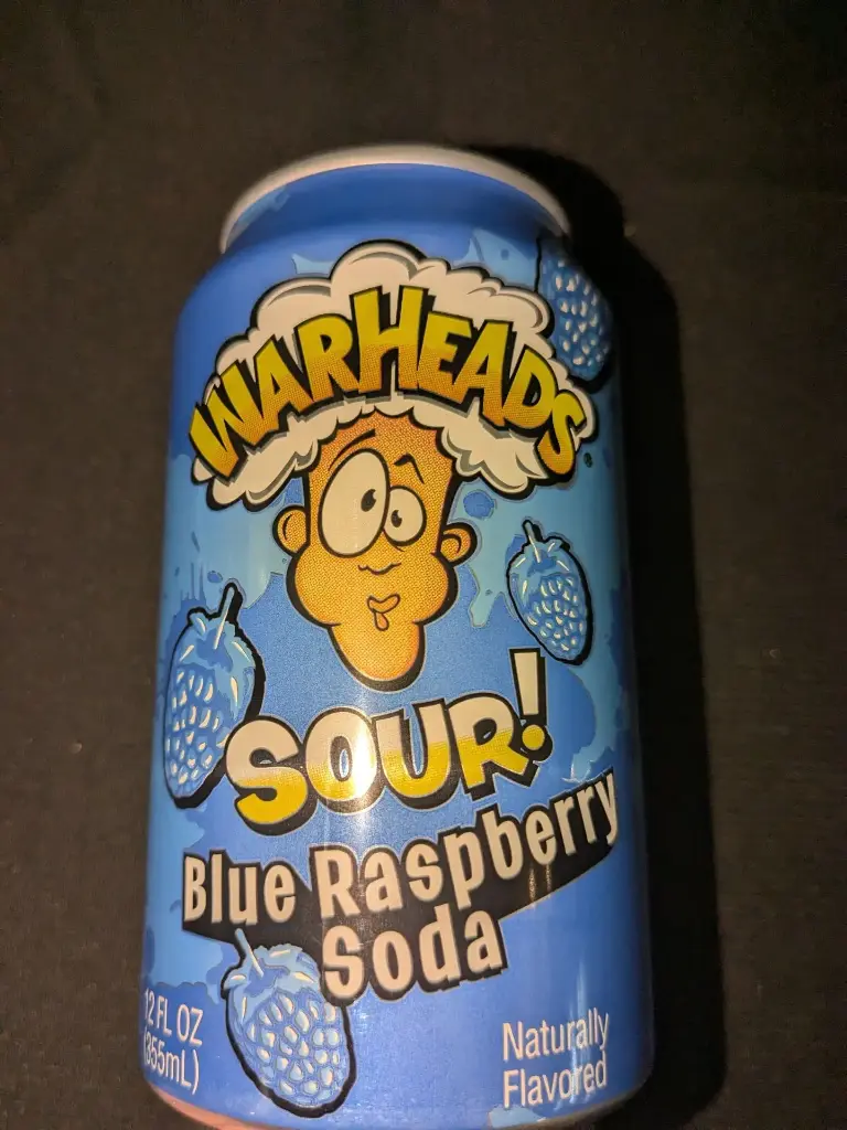 warheads sour framboise bleu soda