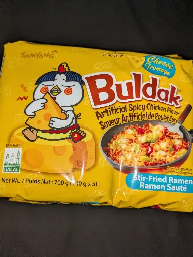 paquet 5 buldak fromage