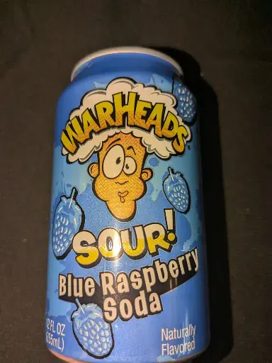 warheads sour framboise bleu soda